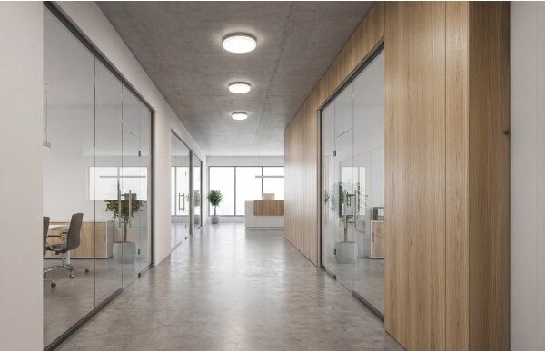Kanlux 26988 - LED плафон VARSO с сензор, 22/30 W, 230 V, 3000/4000/6500 K, Ø 33 см, IP54
