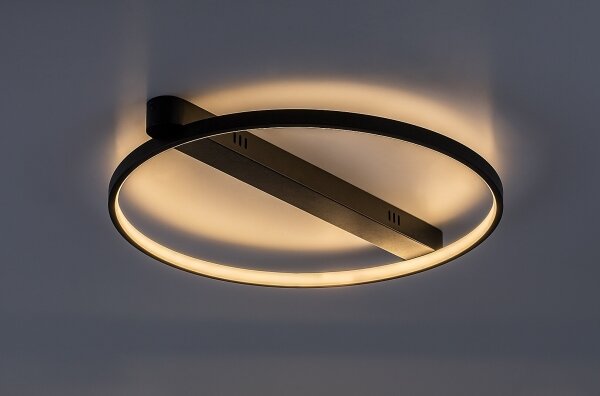 Rabalux 71344 - LED таванен плафон BELIZA LED/45W/230V 3000K 50x55 cm черен
