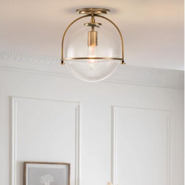 Quintiesse QN-SOMERSET-F-C-HB - Таванно осветително тяло SOMERSET 1xE27/60W/230V златисто