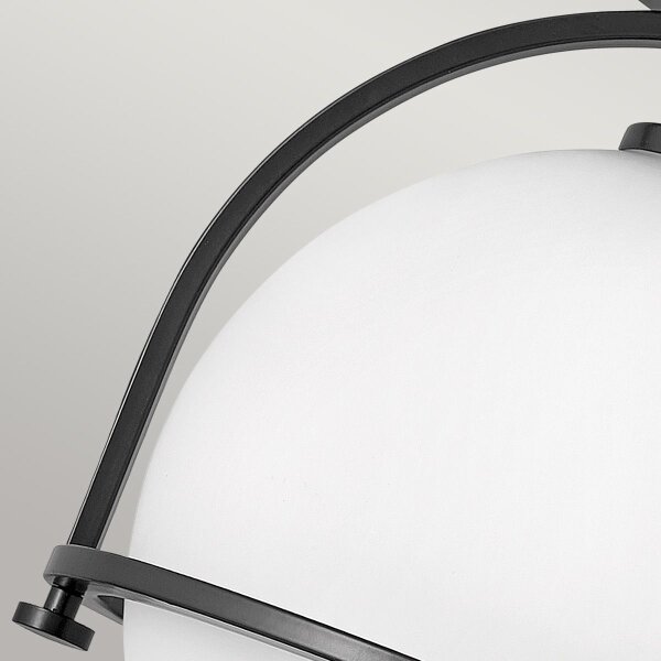 Quintiesse QN-SOMERSET-F-O-BK - Плафон SOMERSET 1xE27/60W/230V, черен