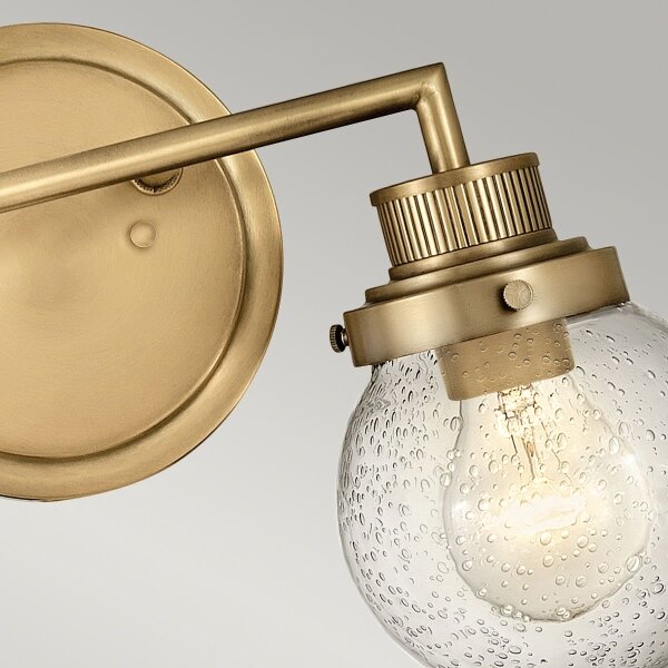 Quintiesse QN-POPPY2-HB-BATH - Стенно осветително тяло за баня POPPY, 2xE27/60W/230V, IP44, златисто