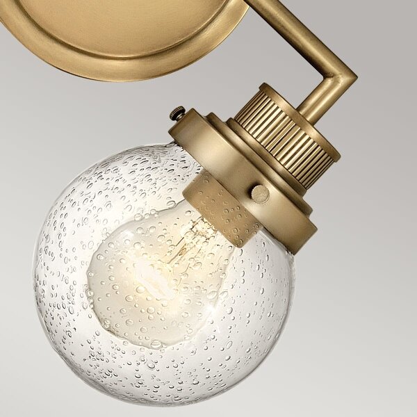 Quintiesse QN-POPPY2-HB-BATH - Стенно осветително тяло за баня POPPY, 2xE27/60W/230V, IP44, златисто