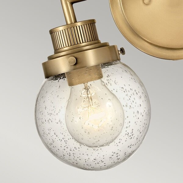 Quintiesse QN-POPPY2-HB-BATH - Стенно осветително тяло за баня POPPY, 2xE27/60W/230V, IP44, златисто