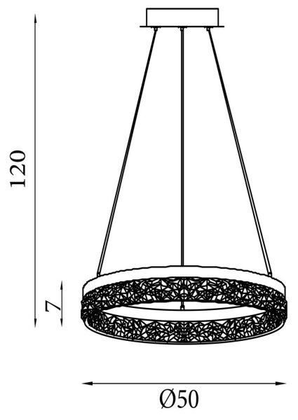 Searchlight 98700-50LT - LED полилей на кабел с възможност за димиране MADELEJNE LED/25W/230V