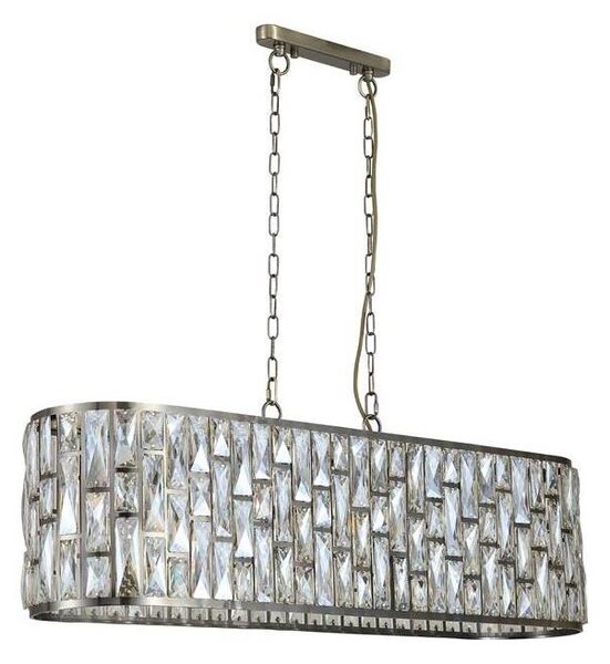 Searchlight 65818-8AB - Полилей на верига BIJOU 8xE14/40W/230V