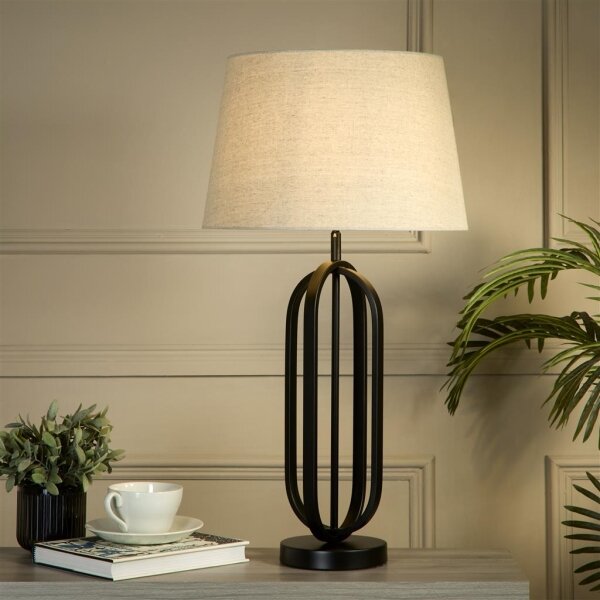 Searchlight EU91101NA - Настолна лампа CHIC 1xE27/60W/230V кремава
