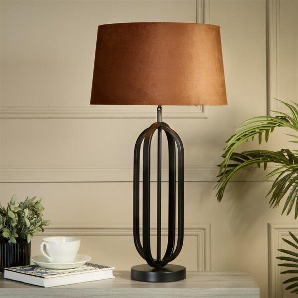 Searchlight EU91101OR - Настолна лампа CHIC 1xE27/60W/230V оранжева