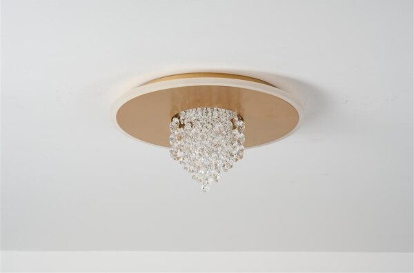 Searchlight 21126-32GO - LED димируемо таванно осветително тяло DELUGE 20W/230V Ø 31,5 см златно