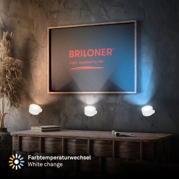 Briloner 3896016 - Димируемо презареждаемо настенно LED осветително тяло TARI LED/1,6W/5V 1500 mAh бяло