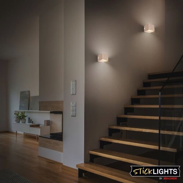 Briloner 3879011 - LED акумулаторно стенно осветително тяло със сензор BORRA LED/1,5W/5V 3600 mAh бежово