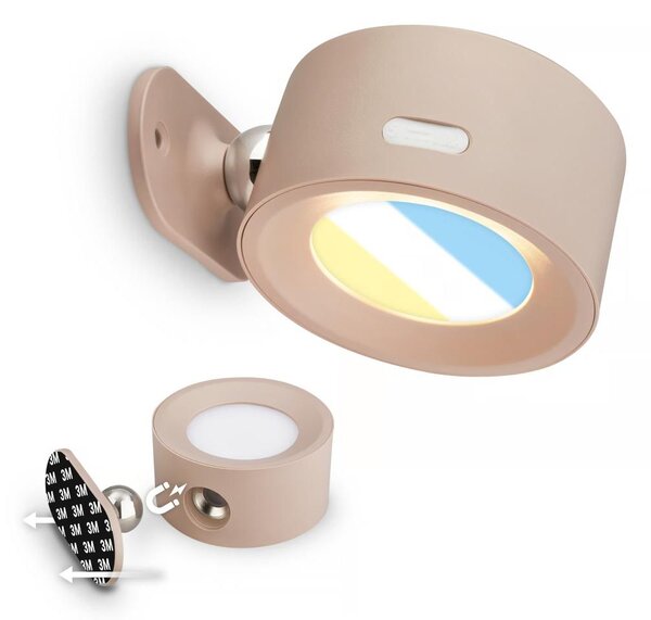 Briloner 3896011 - LED димируемо презареждаемо стеннo осветително тяло TARI LED/1,6W/5V 1500 mAh бежово