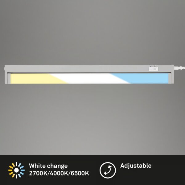 Brilo - LED подшкафно осветително тяло LED/6W/230V 2700/4000/6500K 54,5 см сребристо