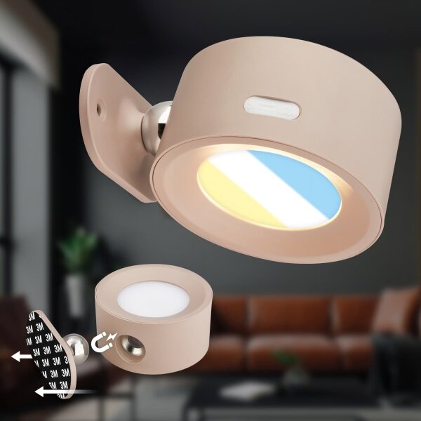 Briloner 3896011 - LED димируемо презареждаемо стеннo осветително тяло TARI LED/1,6W/5V 1500 mAh бежово