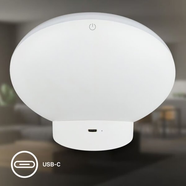 Brilo - LED RGBIC димируема настолна лампа TARA LED/6W/230V 3000-6500K бяла + ДУ