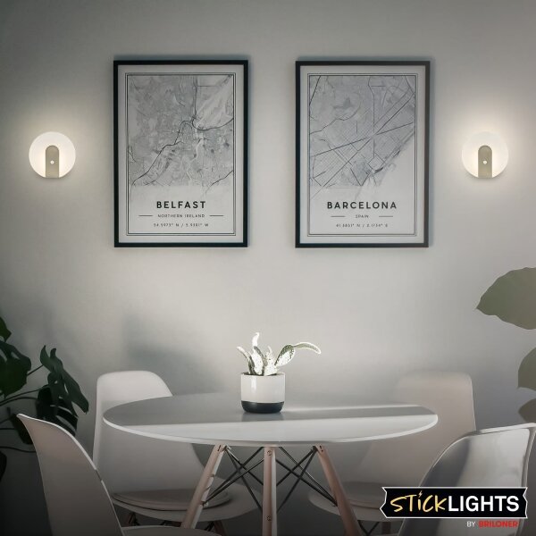 Briloner 3889012 - LED зареждаемо настенно осветително тяло с сензор TARO LED/2,5W/5V 1800 mAh матово