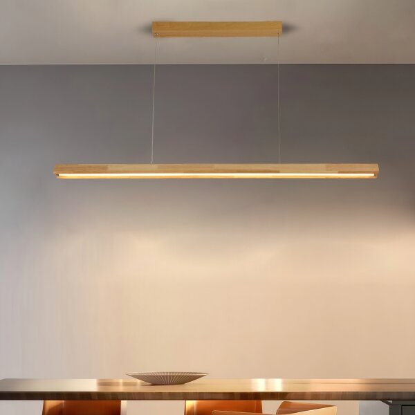 Brilagi - LED полилей на кабел UMEA WOOD LED/30W/230V 120 cm дърво