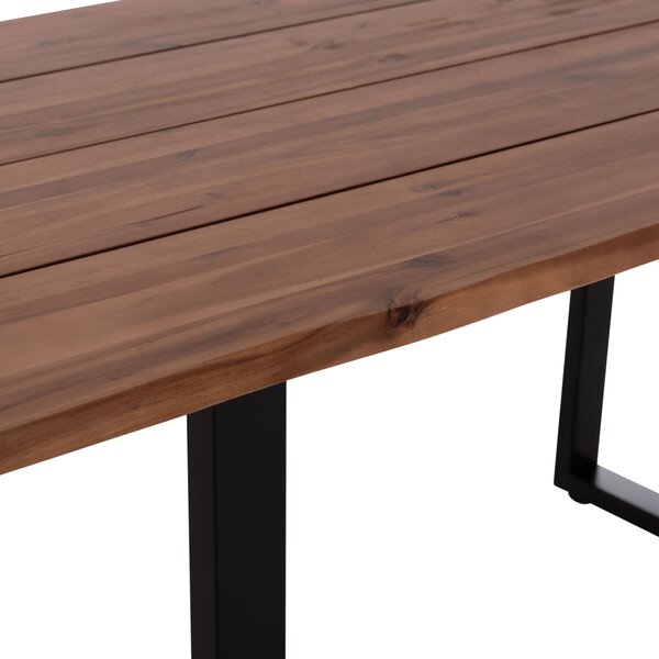 Трапезна маса FRIGGO акациево дърво дебелина на повърхността 2.6cm- 160x80x76h