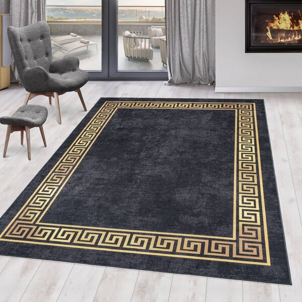 Антрацит килим подходящ за пране 80x150 cm Fiesta – Ayyildiz Carpets