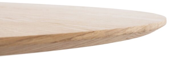 Трапезна маса DENTY от мдф с покритие дъб - цвят дъб φ120x75см