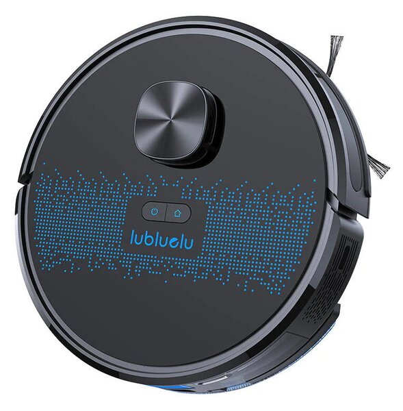 Прахосмукачка робот със станция Lubluelu SL60 Plus, 42W, Моп, LiDAR, Автономия 120 минути, 2600 mAh, Черен