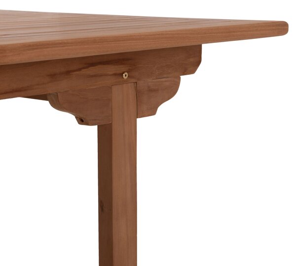 Разтегателна маса CRANDER натурално тиково дърво 180-240x100x76см