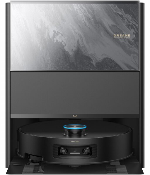 Прахосмукачка робот Dreame Aqua 10 Ultra Track RLR81CE-BK, 25000 Pa, 200 мин, 3.5/4 л, Сухо/мокро, AI камери, VersaLift DToF, Автоматично почистване на моп при 100°C, Черен