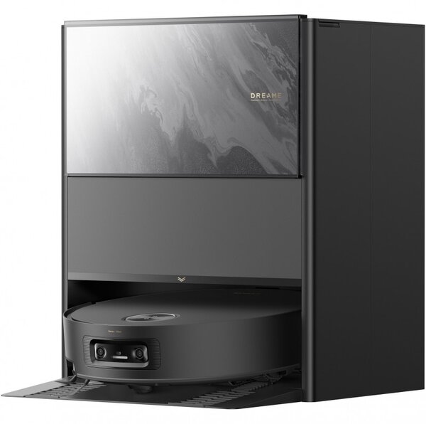 Прахосмукачка робот Dreame Aqua 10 Ultra Track RLR81CE-BK, 25000 Pa, 200 мин, 3.5/4 л, Сухо/мокро, AI камери, VersaLift DToF, Автоматично почистване на моп при 100°C, Черен