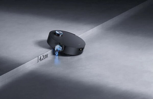 Прахосмукачка робот Dreame Aqua 10 Ultra Track RLR81CE-BK, 25000 Pa, 200 мин, 3.5/4 л, Сухо/мокро, AI камери, VersaLift DToF, Автоматично почистване на моп при 100°C, Черен