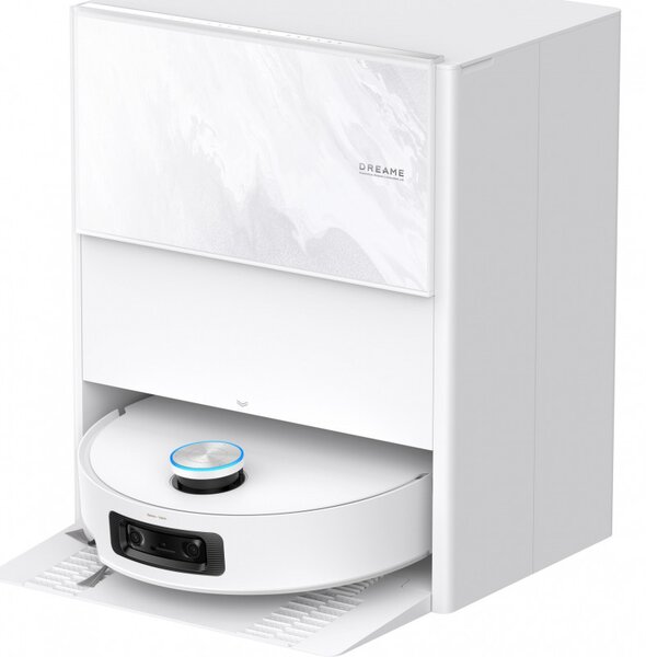 Прахосмукачка робот Dreame Aqua 10 Ultra Track RLR81CE-WH, 25000 Pa, 200 мин, 3.5/4 л, Сухо/мокро, AI камери, VersaLift DToF, Автоматично почистване на моп при 100°C, Бял
