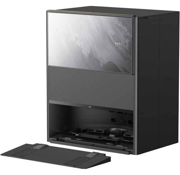 Прахосмукачка робот Dreame Aqua 10 Ultra Track RLR81CE-BK, 25000 Pa, 200 мин, 3.5/4 л, Сухо/мокро, AI камери, VersaLift DToF, Автоматично почистване на моп при 100°C, Черен