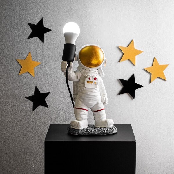 Детска нощна лампа ASTRONAUT 1xE27/40W/230V медна/бяла
