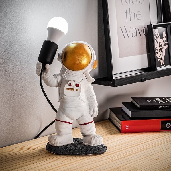 Детска нощна лампа ASTRONAUT 1xE27/40W/230V медна/бяла