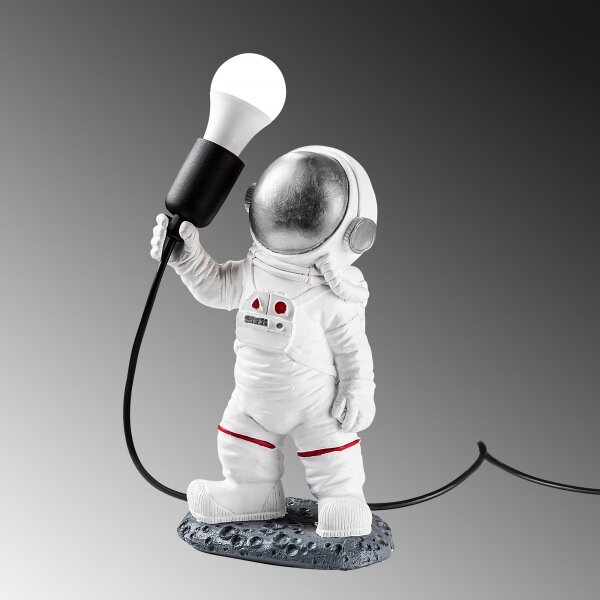 Детска лампа ASTRONAUT 1xE27/40W/230V сребриста/бяла