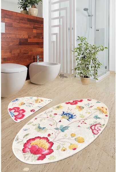 Светлокафяви килими за баня в комплект от 2 броя 60x100 cm Arya – Foutastic
