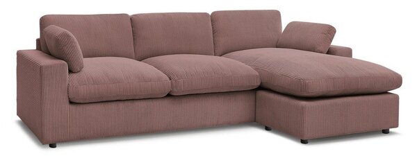 Розов ъглов диван от рипсено кадифе Belair – Bobochic Paris