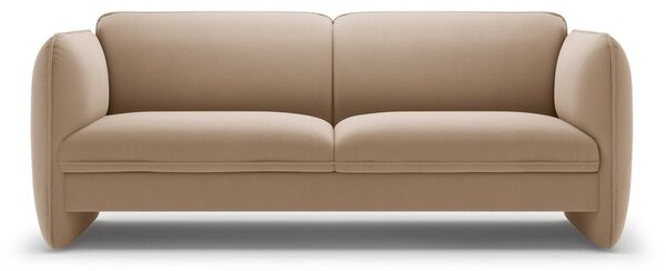 Кафяв кадифен диван 204 cm Georgia – Micadoni