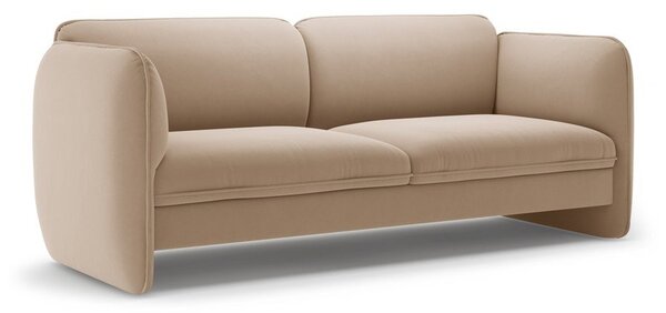 Кафяв кадифен диван 204 cm Georgia – Micadoni