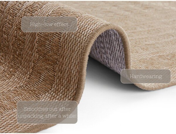 Кафяв килим за открито и закрито 120x170 cm Limonero – Hanse Home