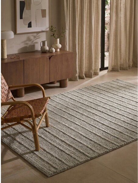 Сив ръчно изработен вълнен килим 80x150 cm Camden Parker – Ted Baker