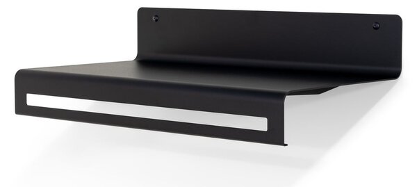 Черна метална стенна закачалка с рафт 60 cm Sway – Spinder Design