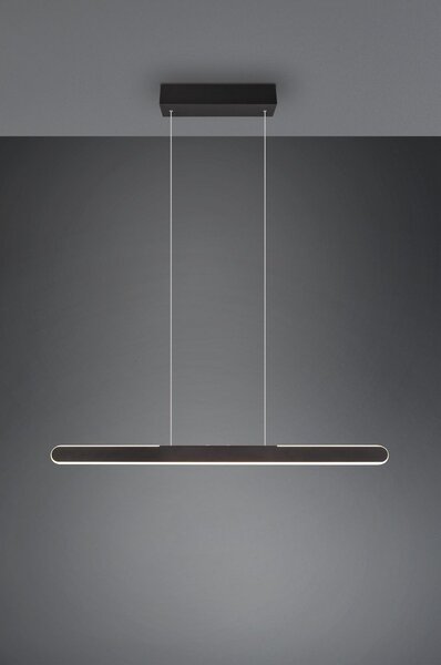 Черно висящо LED осветително тяло Helios - Trio