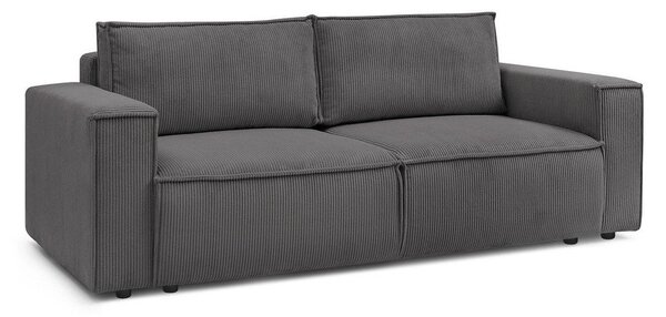 Тъмносив диван от велур 245 cm Nihad - Bobochic Paris