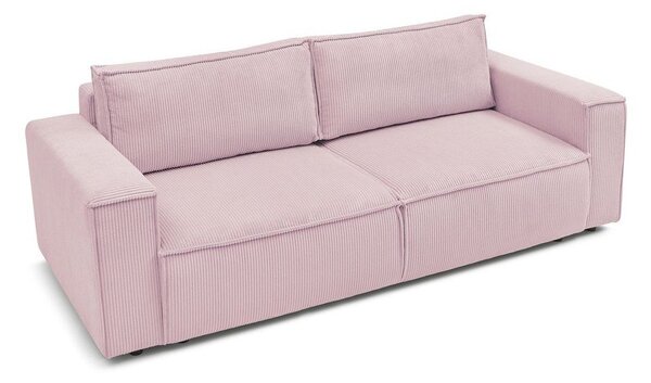 Светлорозов диван от велур 245 cm Nihad - Bobochic Paris