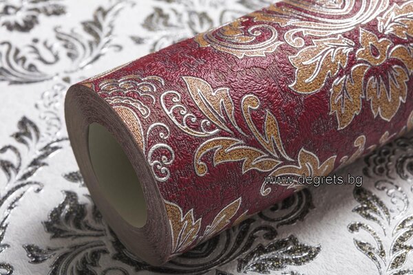 Тапет винил Модерн 3D бордо