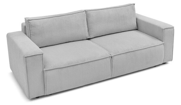 Светлосив диван от велур 245 cm Nihad - Bobochic Paris