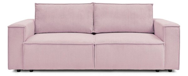 Светлорозов диван от велур 245 cm Nihad - Bobochic Paris