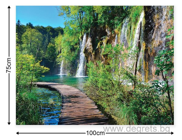 Картина Канава Пътека край водопада