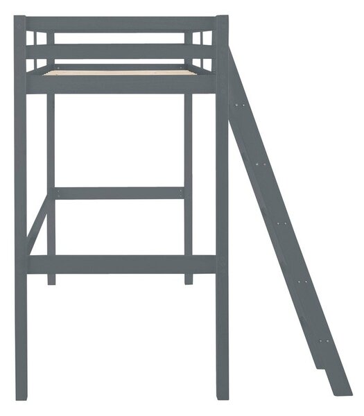 Сиво повдигнато легло от борова дървесина , 90 x 200 cm Alpi2 - Støraa
