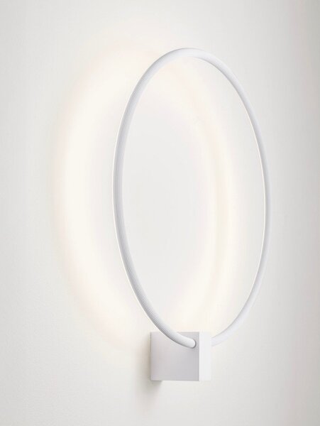 Алуминиева LED затъмняваща се стенна лампа в матово бял цвят Cercio – Nova Luce