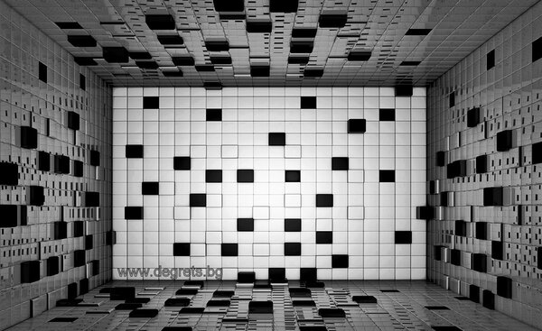 Фототапет Абстракция квадрати 3D